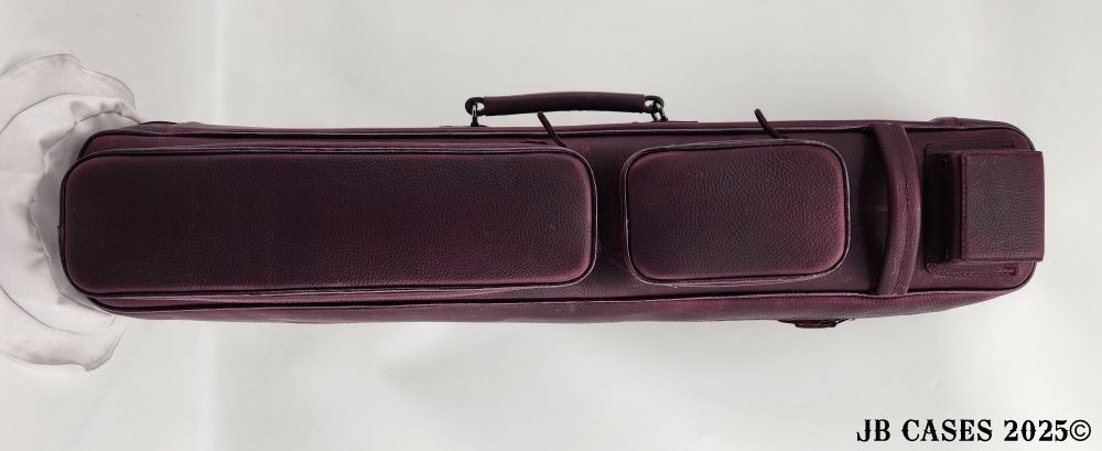 4x8 Maroon Napa Oil Tan Leather Butterfly