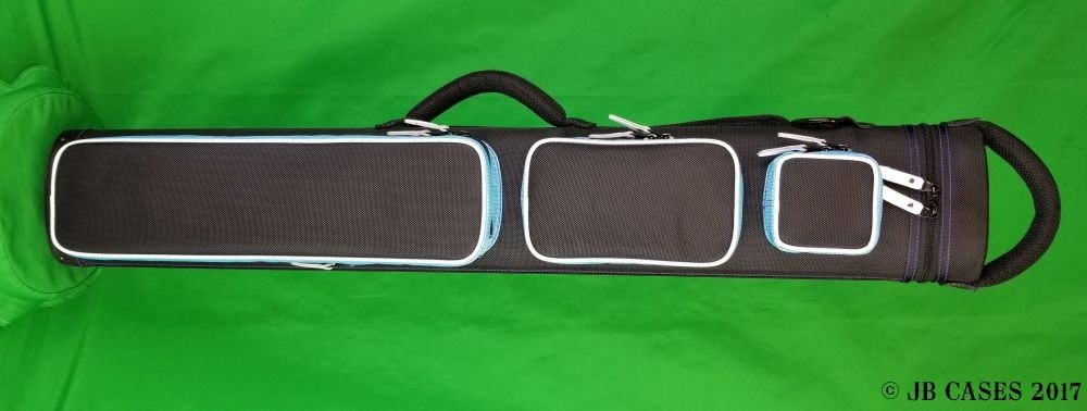 2x5/3x4 Black Ultimate Rugged with Teal Pocket Sides, White Piping, and Purple Stitching