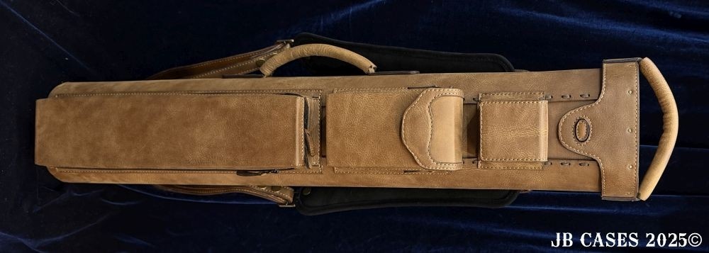 3x6 Brown Nubuck Leather Case