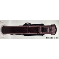 3x6 "The Bordeaux Croc" Embossed Leather Case