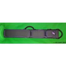 3x6 Black Ultimate Rugged with Purple Stitching and Zipper Pulls