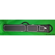 3x6 Black Ultimate Rugged with White Stitching and Piping