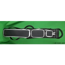 3x6 Black Ultimate Rugged with White Pocket Sides and Piping