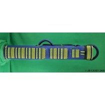 3x6 Blue Denim Ultimate Rugged with Lime Green Printed Trim