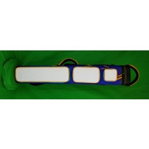 3x6 Blue and White Ultimate Rugged with Teal Pocket Sides, Orange Piping and Multicolor Stitching