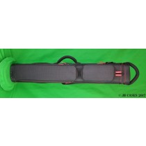 4x8 Black Dynamite Rugged with Red Stitching and Zipper Pulls