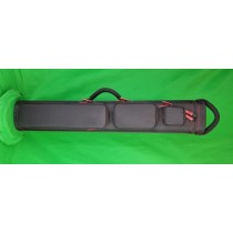 4x8 Black Ultimate Rugged with Red Stitching