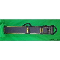 4x8 Black Ultimate Rugged with Yellow Pocket Sides and Stitching