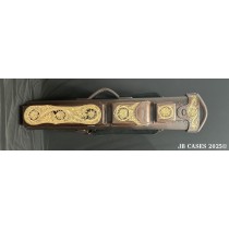 4x8 Brown Leather With Tooling