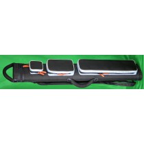 3x6 Black Ultimate Rugged with Light Blue Pocket Sides and Orange Zipper Pulls