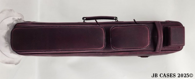 4x8 Maroon Napa Oil Tan Leather Butterfly
