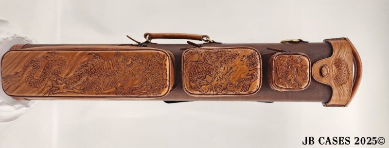 4x8 Veg Tan Leather "Sunglow Dragon"