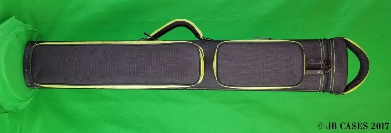 2x5 Black Dynamite Rugged with Lime Green Stitching/Pocket Sides