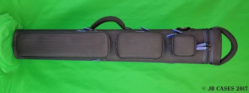 2x5/3x4 Black Ultimate Rugged with Blue Stitching and Zipper Pulls