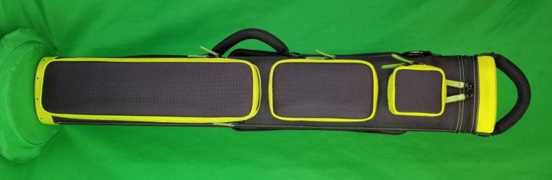 2x5/3x4 Black Ultimate Rugged with Lime Green Pocket Sides and Stitching/Zipper Pulls
