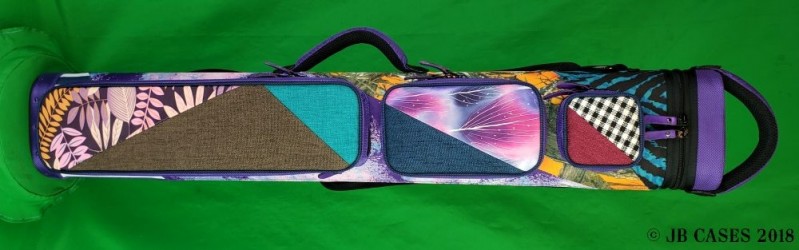 3x6 SOLO Edition Case | Purple and Teal Tiger Stripes