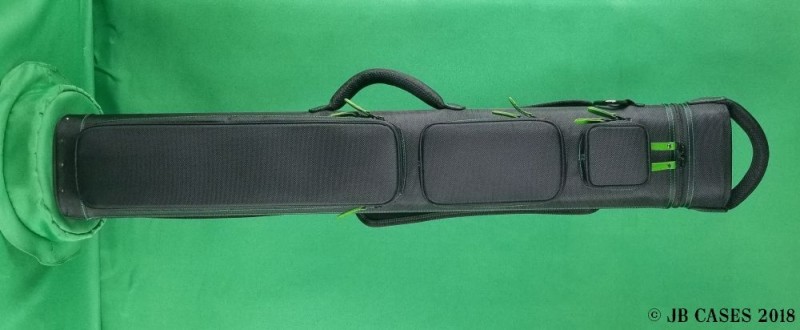 3x6 Black Ultimate Rugged with Hunter Green Stitching and Ball Holder