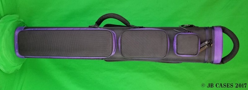 3x6 Black Ultimate Rugged with Purple Pocket Sides