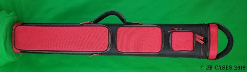 3x6 Black and Red Ultimate Rugged with Slate Gray Pocket Sides