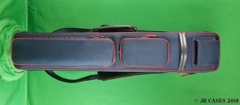 4x8 Navy Blue Butterfly Case with Red Trim