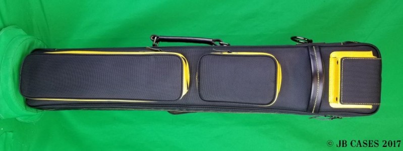 4x8 Black Nylon Butterfly with Yellow Pocket Sides