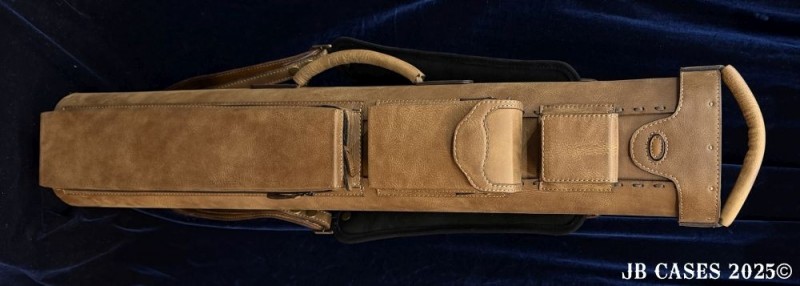 4x8 Brown Nubuck Leather Case