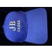 Blue with White Lettering