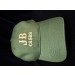 Green with Tan lettering