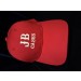 Red with White Lettering